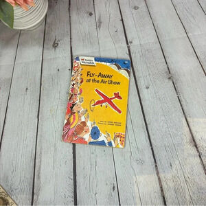 vintage easy reader book fly-away at the air show 1962 pilot airplane flying